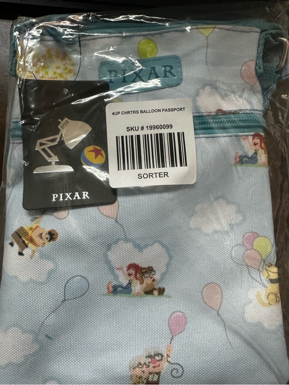 Pixar Up Balloon Passport Crossbody